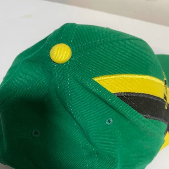 Jamaica Flag Green Baseball Cap Adjustable One Size - Picture 5 of 7